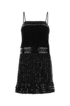 Alberta Ferretti Sequin Embellished Sleeveless Dress