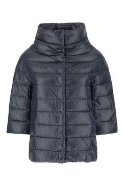 Midnight Blue Nylon Down Jacket