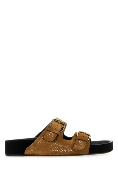 Isabel Marant Woman Caramel Suede Lennyo Slippers