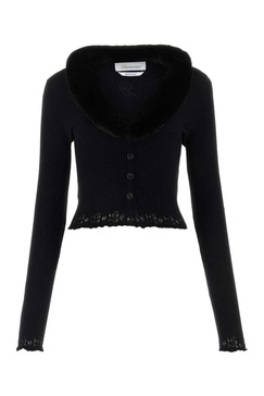 Blumarine Woman Black Viscose Blend Cardigan