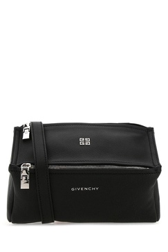 Black leather mini Pandora crossbody bag