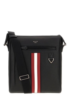 Black Leather Mecoy Crossbody Bag