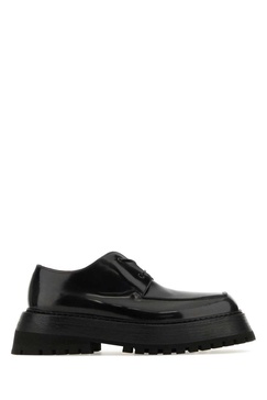 Marsell Man Black Leather Lace-Up Shoes