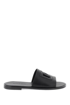 leather slides with dg cut-out