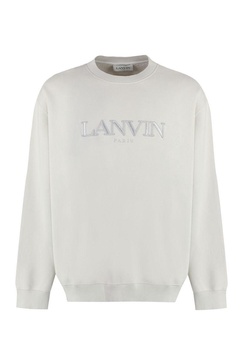 Lanvin Cotton Crew-Neck Sweatshirt With Logo