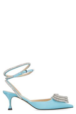 Mach & Mach Pumps Satin Slingback Pumps