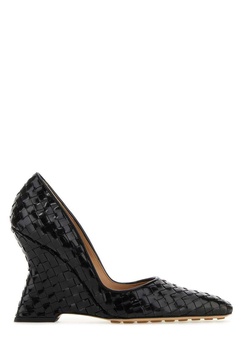 Bottega Veneta Comet intreccio leather pumps