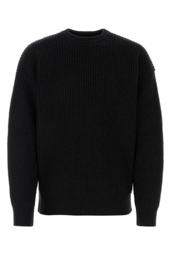 Marine Serre Man Black Wool Blend Sweater