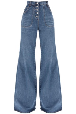 Etro Jeans With Back Foliage Embroidery