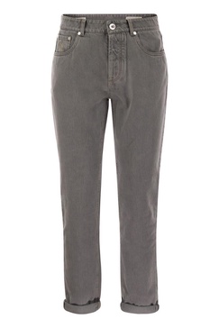 Brunello Cucinelli Five-Pocket Traditional Fit Denim Trousers