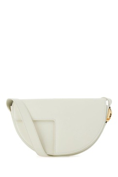 Ivory Leather Crossbody Bag