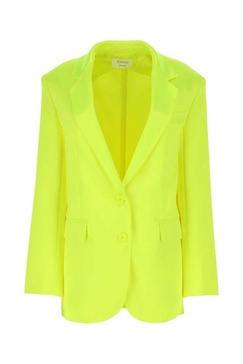 Fluo Yellow Satin Racer Blazer