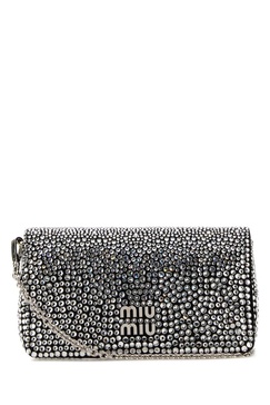 Miu Miu Embellished Chain-Linked Mini Shoulder Bag