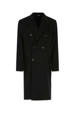 Dolce & Gabbana Man Black Wool Coat