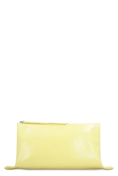 JIL SANDER Sunny Yellow Leather Clutch for Women - SS23 Collection