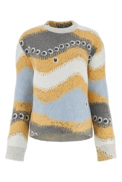 Loewe Woman Multicolor Stretch Wool Blend Sweater