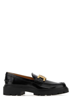 Tod's Woman Black Leather Loafers