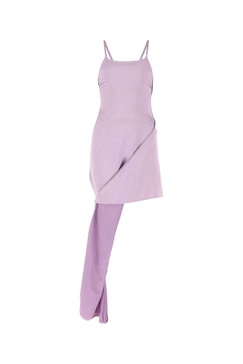 Lilac Satin Dress