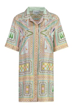 Casablanca Silk Shirtdress