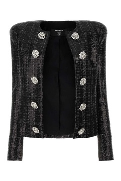 Balmain Tweed Sequin Embellished Jacket