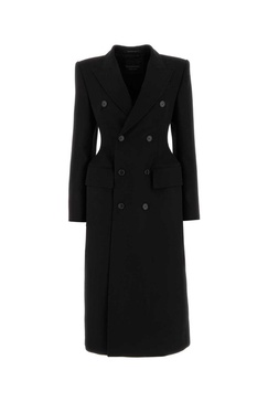 Balenciaga Woman Black Wool Coat