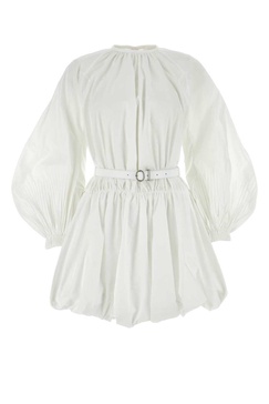 Jil Sander Woman White Cotton Mini Dress