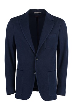 Canali Single-Breasted Knit Blazer