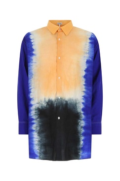 Printed Wool Oversize Shirt