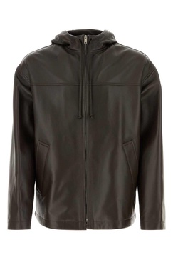 Bottega Veneta Zip-Up Hooded Jacket