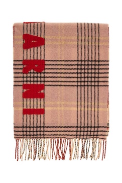 Marni Double Check Wool Scarf In 8