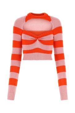 Marni Woman Embroidered Wool Sweater