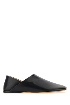 Black Leather Toy Loafers