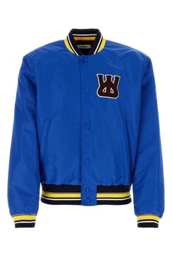 Wales Bonner Man Electric Blue Nylon Sorbonne 56 Bomber Jacket