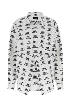 Balenciaga Woman Printed Poplin Shirt