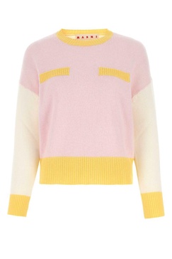 Marni Woman Multicolor Cashmere Oversize Sweater