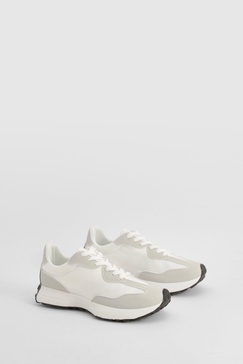 Chunky Sole Contrast Panel Sneakers