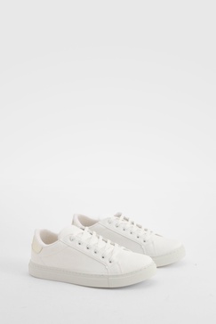 Croc Panel Basic Flat Sneakers