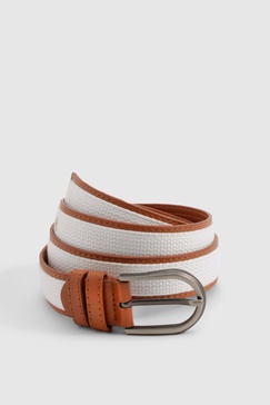 Contrast Binding Canvas Belt 