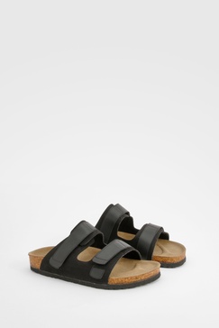 Adjustable Strap Footbed Sliders   