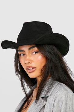 Curved Edge Cowboy Fedora Hat