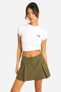 Cargo Pleat Skort