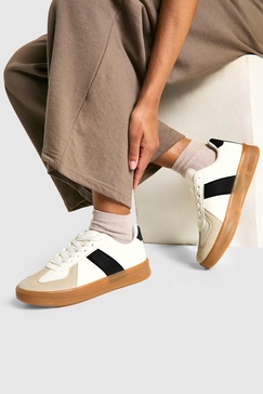 Contrast Panel Gum Sole Trainers