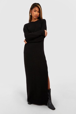 Soft Rib Maxi Knitted Dress