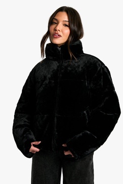 Faux Fur Puffer Jacket