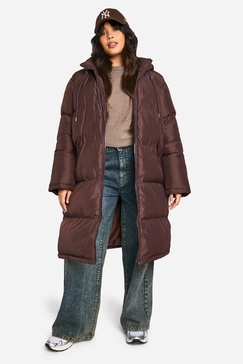 Plus Hooded Puffer Coat 