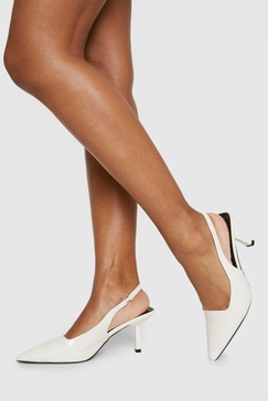 Low Stiletto Slingback Pump