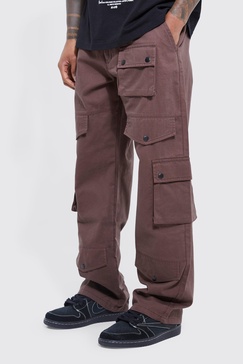 Fixed Waistband Relaxed Fit Cargo Pants