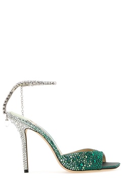 Jimmy Choo Saeda 100 Embellished Open Toe Sandals