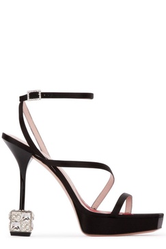 Roger Vivier Cube Strass Heeled Sandals