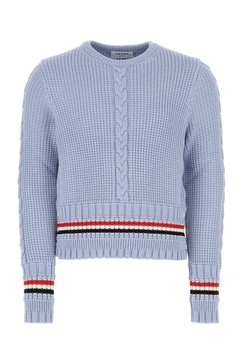 Thom Browne RWB-Stripe Cable Knit Jumper